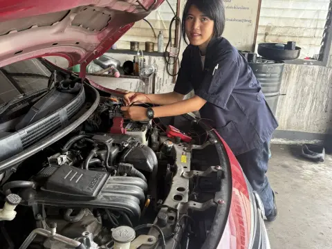 บรรยากาศสาขาช่างยนต์