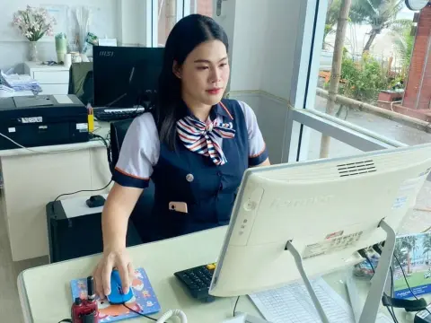 บรรยากาศการเรียน สาขาการท่องเที่ยวและโรงแรม ปวช.