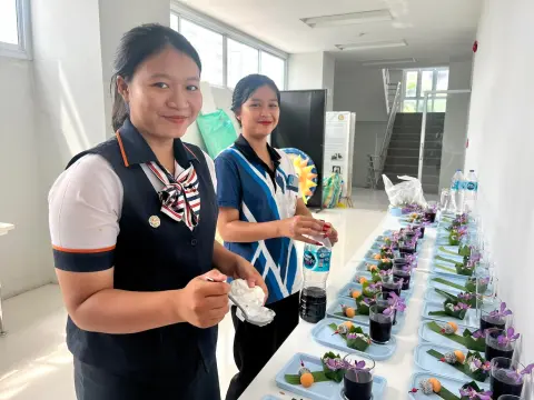 บรรยากาศการเรียน สาขาการท่องเที่ยวและโรงแรม ปวช.